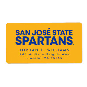 San Jose State Spartans Wordmark Etiket