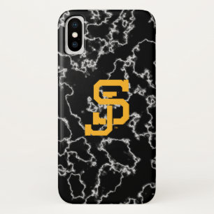 San Jose State Spartans zwarte marmer iPhone X Hoesje