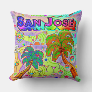 San Jose Vacation Target Pillow Kussen
