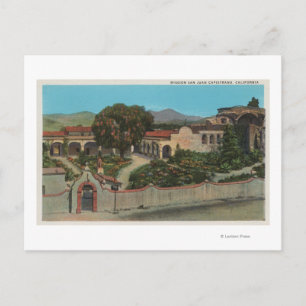San Juan Capistrano, CAView of the Mission Briefkaart