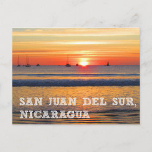 San Juan del Sur, Nicaragua Sunset Briefkaart