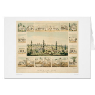 San Juan du nord, carte panoramique 1858 (1567A)