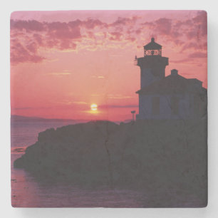 San Juan Island, Lime Kiln Lighthouse Stenen Onderzetter