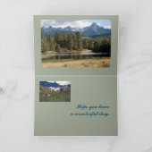 San Juan Mountains Template Happy Birthday, Papa Kaart (Binnen)