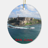 San Juan Puerto Rico kerstversiering Keramisch Ornament (Links)