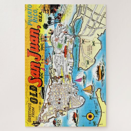 San Juan Puerto Rico Legpuzzel (Verticaal)
