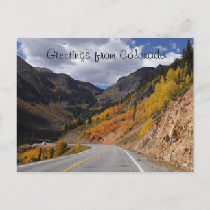 San Juan Skyway tussen Durango en Silverton Briefkaart