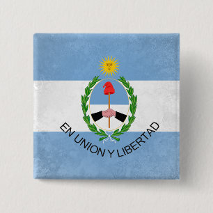 San Juan Vierkante Button 5,1 Cm