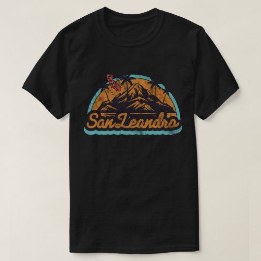 San Leandro, Californië T-shirt (Design voorkant)