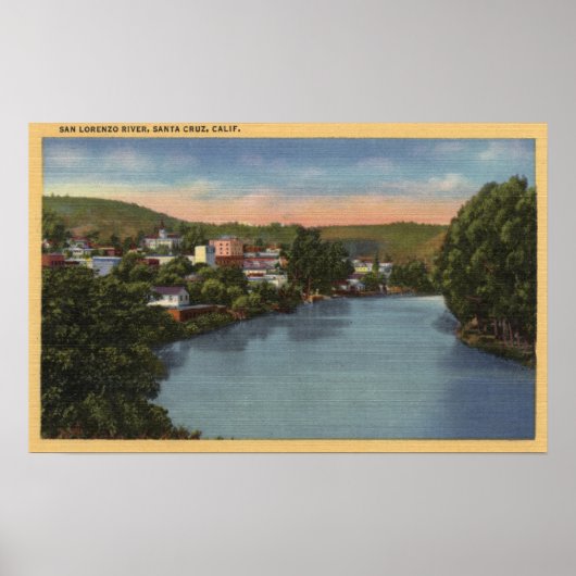 San Lorenzo Uitzicht City Poster (Voorkant)