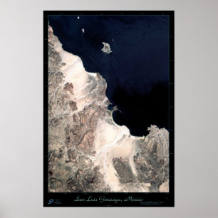 San Luis Gonzaga, Baja California satellietposter Poster
