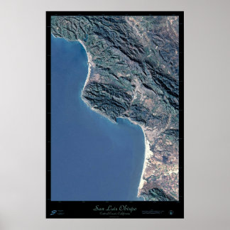 San Luis Obispo, affiche satellite californienne