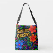 SAN LUIS OBISPO BLOEMIGE CANVAS TAS. CROSSBODY TAS (Achterkant)