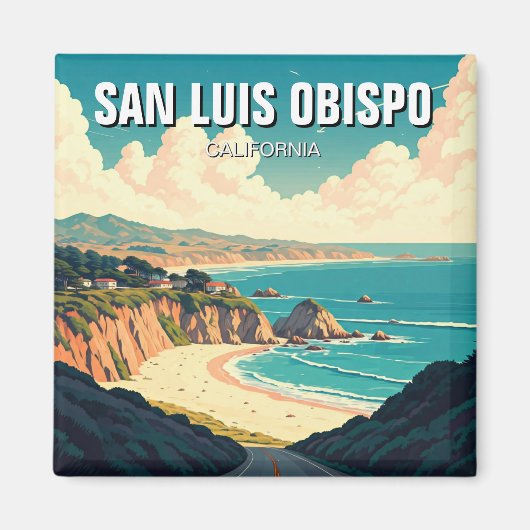 San Luis Obispo California Central Coast Magneet (Voorkant)