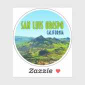 San Luis Obispo California  Sticker (Vel)