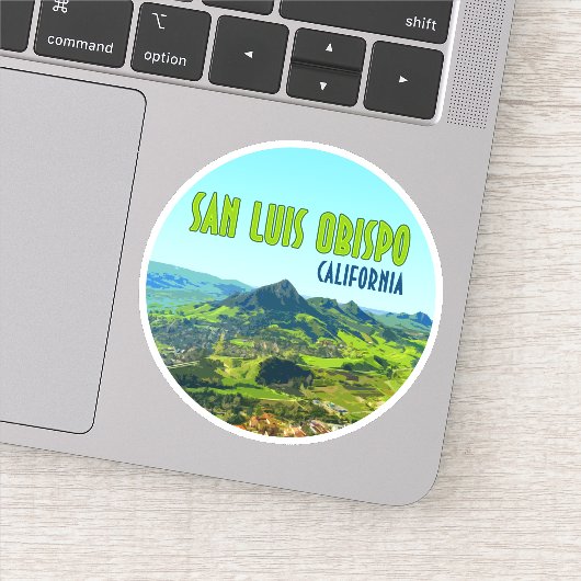 San Luis Obispo California  Sticker (Detail)