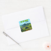San Luis Obispo California Vierkante Sticker (Envelop)