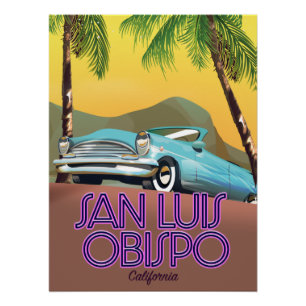 San Luis Obispo Californië Reisposter Perfect Poster