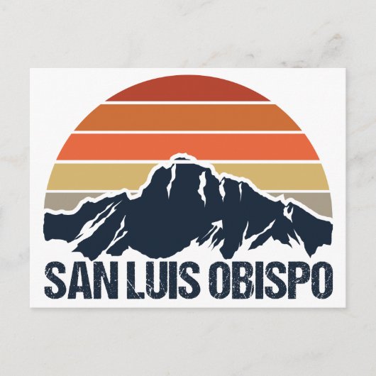 San Luis Obispo Mountain Sunset Briefkaart (Voorkant)