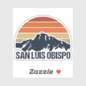 San Luis Obispo Mountain Sunset Laptop Sticker (Vel)