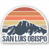 San Luis Obispo Mountain Sunset Laptop Sticker (Voorkant)