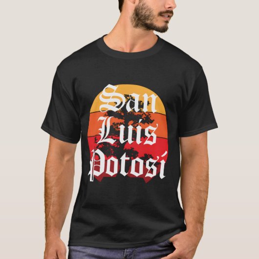 San Luis Potosi Stad Mexico Oud Engels Chola T-shirt (Voorkant)