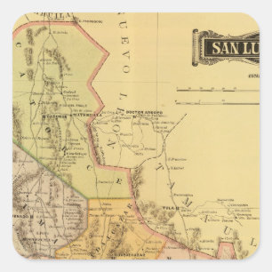 San Luis Potosi Vierkante Sticker