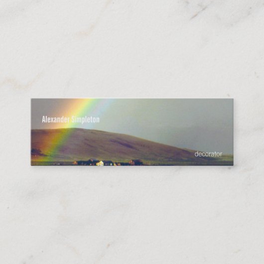 San Luis Valley na de regen Mini Visitekaartje (Voorkant)