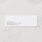 San Luis Valley na de regen Mini Visitekaartje (Achterkant)