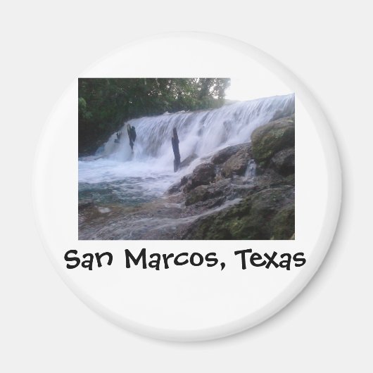 San Marcos River Herfsten Button magneet (Voorkant)