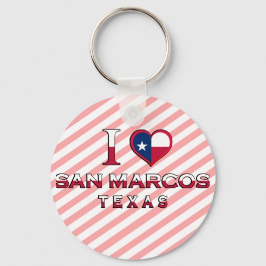 San Marcos, Texas Sleutelhanger (Voorkant)