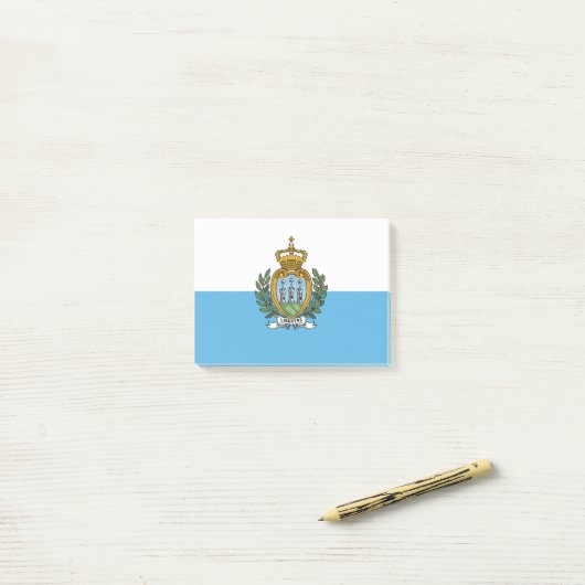 San Marein - vlag van San Marino Post-it® Notes (Op bureau)