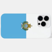 San-Marinese vlag Case-Mate iPhone Case (Achterkant (horizontaal))