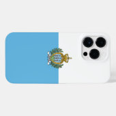 San-Marinese vlag iPhone Hoesje (Achterkant horizontaal)
