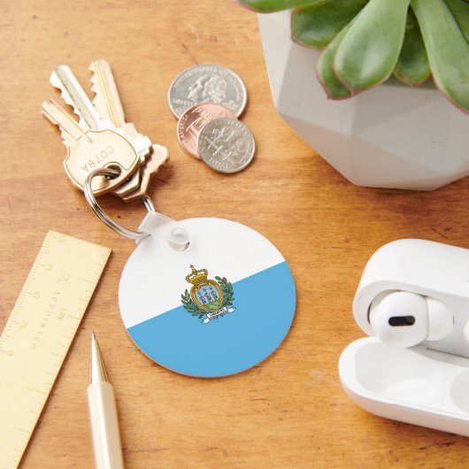 San-Marinese vlag Sleutelhanger (Bureau)