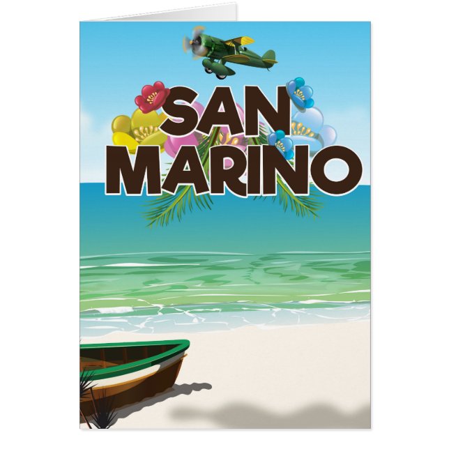 San Marino Beach reisposter (Voorkant)