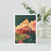 San Marino Beroemde Reisplaats Briefkaart (Staand voorkant)