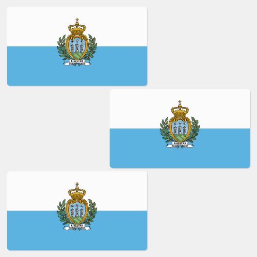 San Marino Flag Labels (Groep)