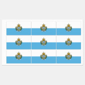 San Marino Flag Labels (Vel)