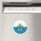 San Marino Flag Magnet Magneet (Insitu (Vaatwasser))