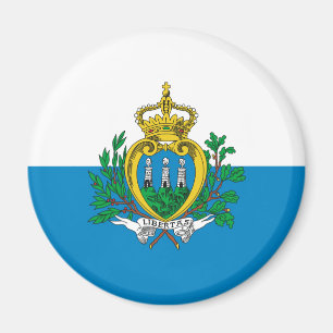 San Marino Flag Magnet Magneet