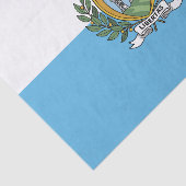 San Marino Flag Tissuepapier (Detail)