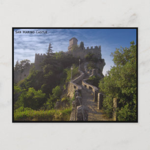 San Marino-kasteel, versteviging - Italië Briefkaart