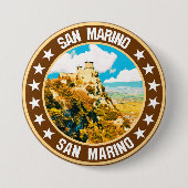 San Marino Ronde Button 7,6 Cm (Voorkant)
