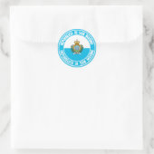 San Marino Round Emblem Ronde Sticker (Tas)
