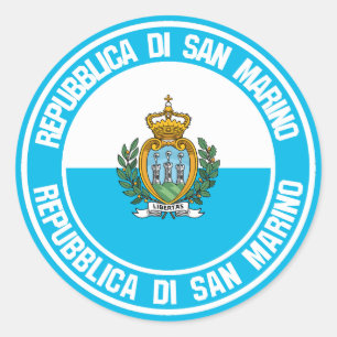 San Marino Round Emblem Ronde Sticker