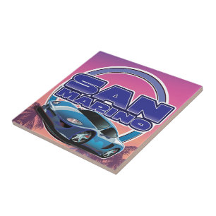 San Marino Sport reisposter Tegeltje