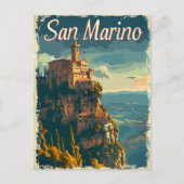 San Marino Vintage Briefkaart (Voorkant)