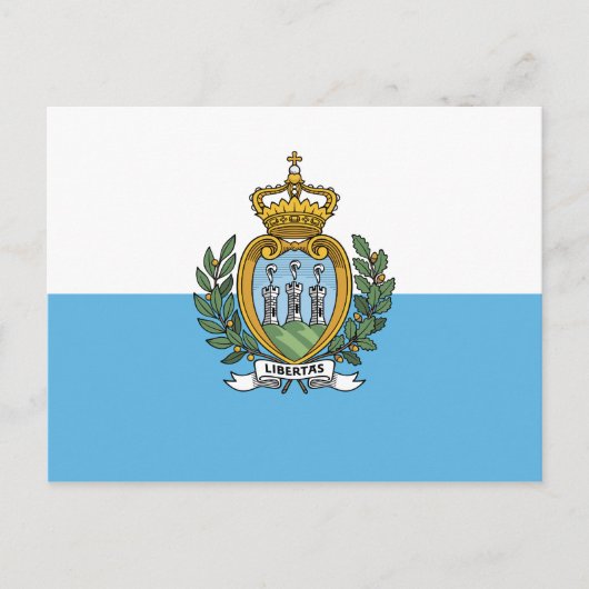 San Marino-vlag Briefkaart (Voorkant)