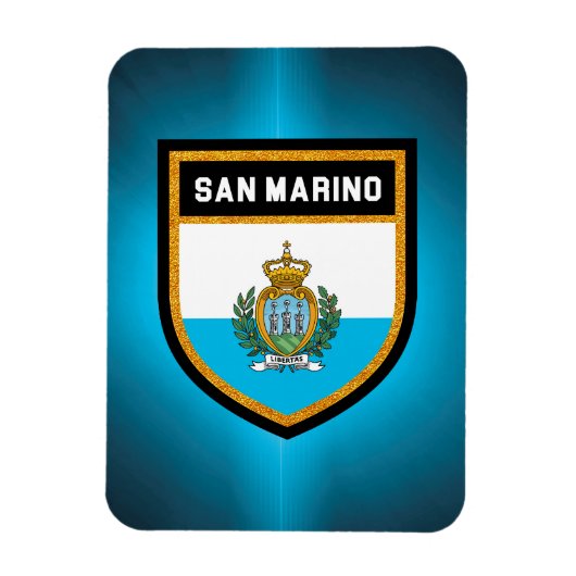 San Marino-vlag Magneet (Verticaal)